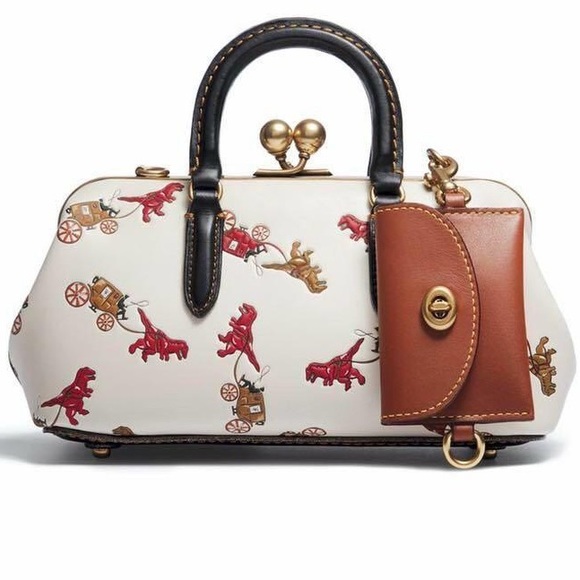 ISO IN SEARCH OF COACH REXY KISS LOCK SATCHEL - Picture 1 of 3